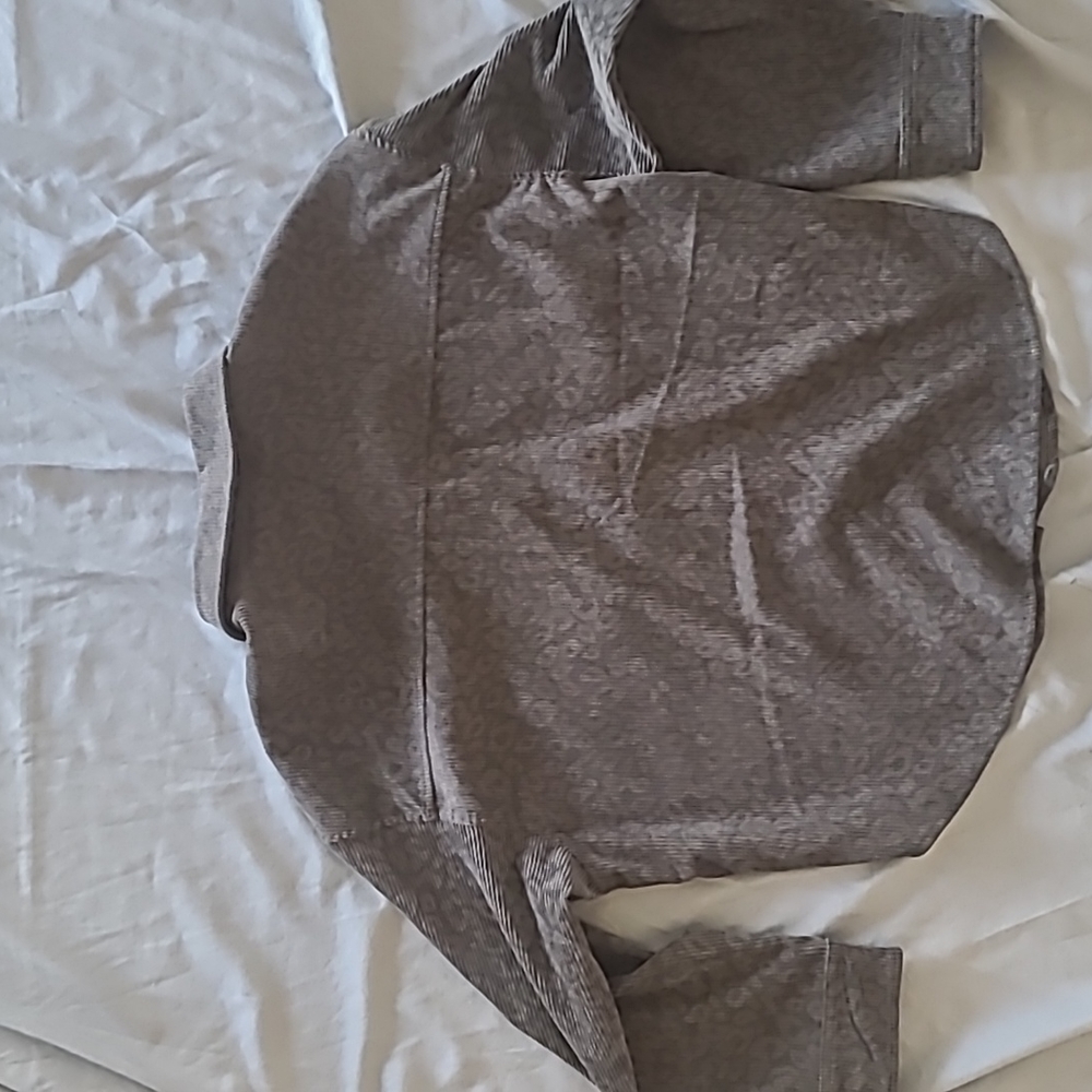 Gray Leopard Cheetah Print Button Up Shacket Jack… - image 5